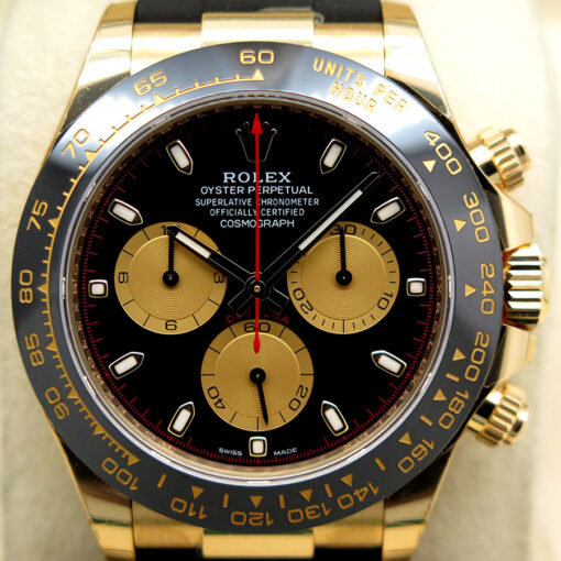 Rolex 116518LN Cosmograph Daytona 18K Yellow Gold with Black Dial (New Old Stock) - Image 3
