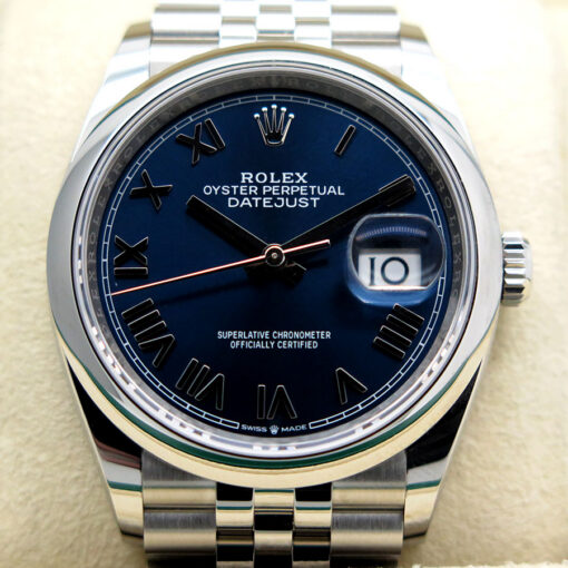 Rolex 126200 Datejust with Blue Roman Dial on Jubilee - Image 3