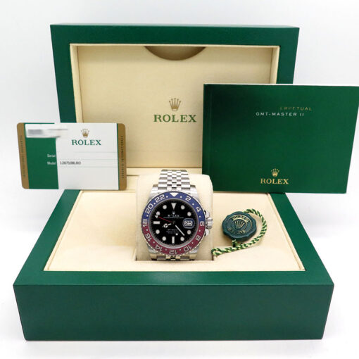 Alternative view of Rolex 126710BLRO GMT Master II on Jubilee
