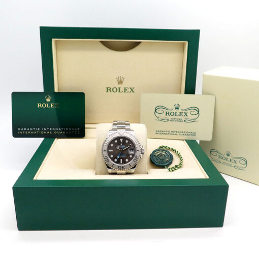 Alternative view of Rolex CPO 268622 Yachtmaster 37mm with Slate Dial