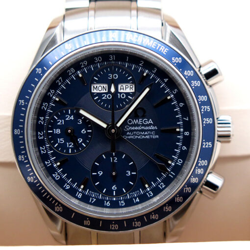 Omega 3222.80.00 Speedmaster Day-Date Chronograph 40mm with Blue Dial - Image 3