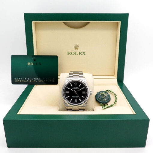 Alternative view of Rolex 134300 Oyster Perpetual 41 with Black Dial