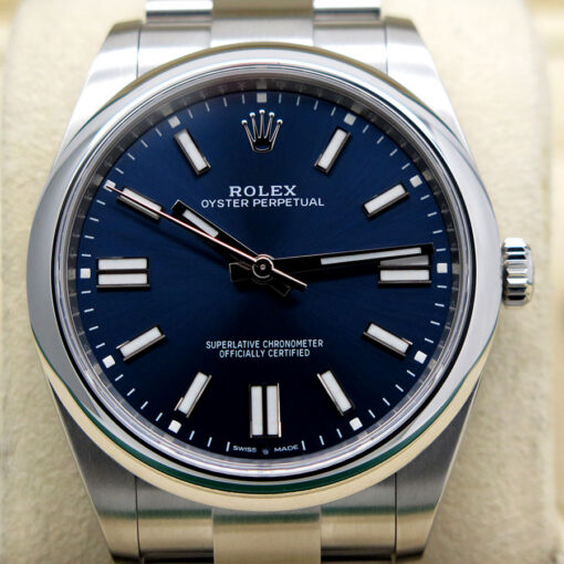 Rolex 124300 Oyster Perpetual 41mm with Blue Dial - Image 3