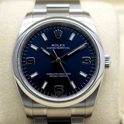 Rolex 114200 Oyster Perpetual with Blue Dial - Image 3