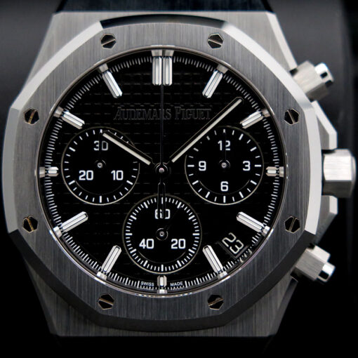 Audemars Piguet 26240ST Royal Oak Chronograph "50th Anniversary" with Black Dial (New Old Stock) - Image 3
