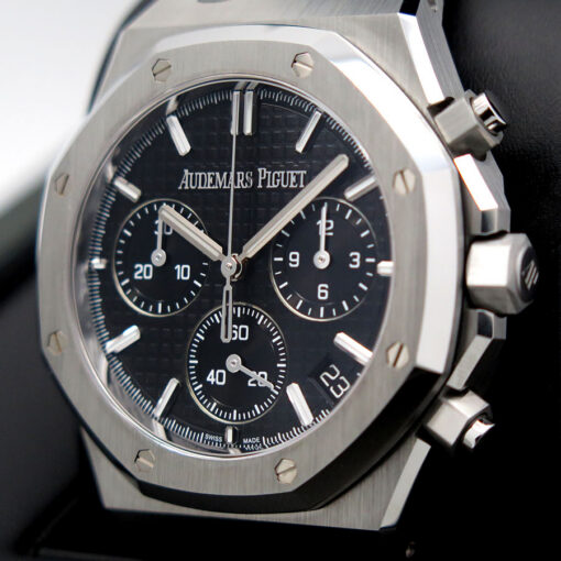Audemars Piguet 26240ST Royal Oak Chronograph "50th Anniversary" with Black Dial (New Old Stock) - Image 4