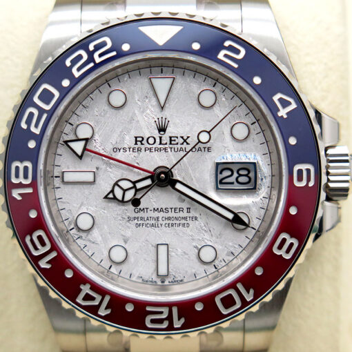 Rolex 126719BLRO GMT Master II 18K White Gold with Meteorite Dial - Image 3