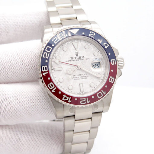 Rolex 126719BLRO GMT Master II 18K White Gold with Meteorite Dial
