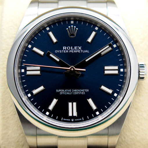 Rolex 124300 Oyster Perpetual 41mm with Blue Dial - Image 3