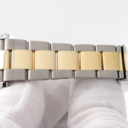Rolex 116243 Datejust 18K/SS with Mother of Pearl Roman Dial on Oyster with Diamond Bezel - Image 9