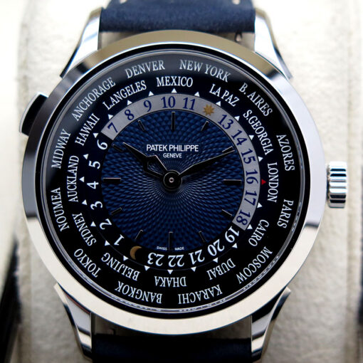 Patek Philippe 5230P World Time Platinum with Blue Dial - Image 3