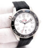 Omega Seamaster Diver 300m with White Dial on Rubber Strap