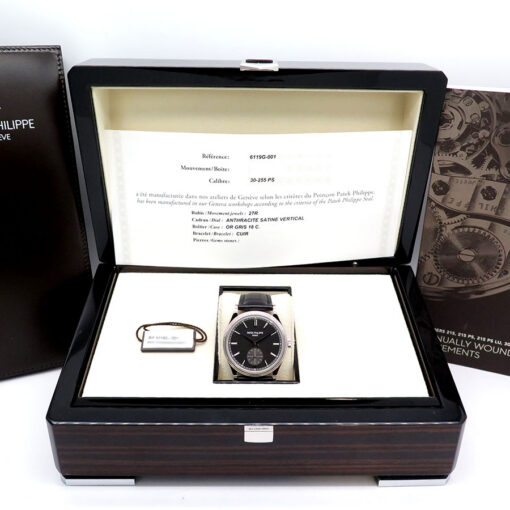 Alternative view of Patek Philippe 6119G Calatrava 18K White Gold with Anthracite Dial