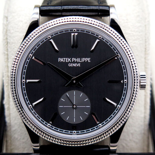 Patek Philippe 6119G Calatrava 18K White Gold with Anthracite Dial - Image 3