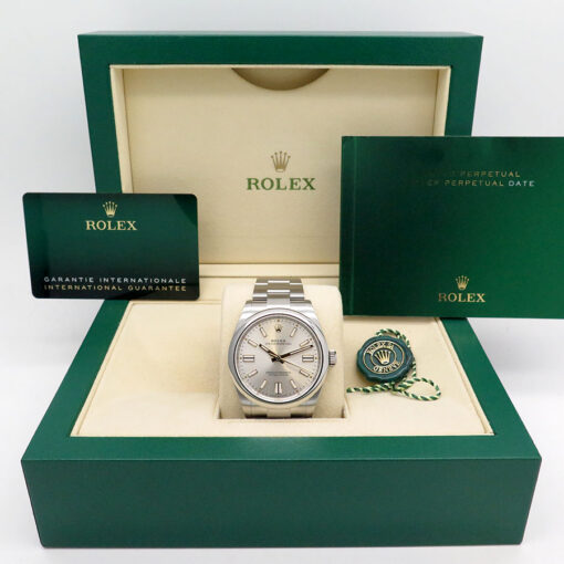 Alternative view of Rolex 134300 Oyster Perpetual 41 with Silver Dial