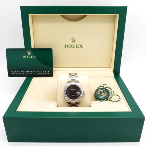 Alternative view of Rolex 279160 Datejust with Dark Grey Roman Dial on Oyster