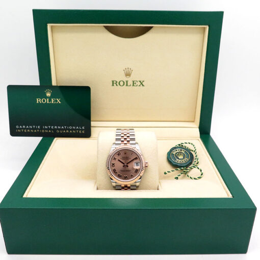 Rolex 278271 Datejust 18K/SS with Rose Roman Dial on Jubilee - Image 2