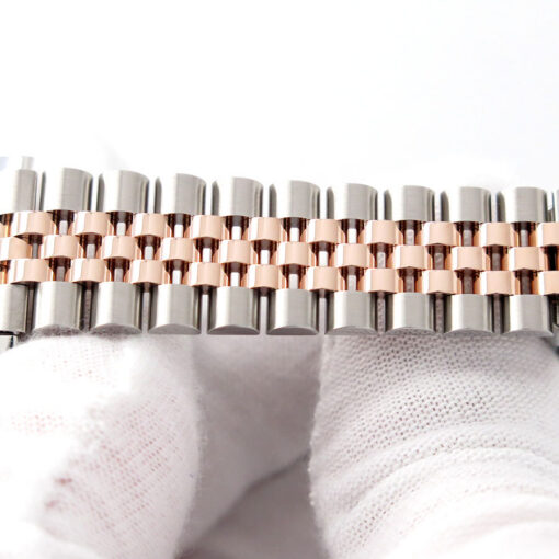 Rolex 278271 Datejust 18K/SS with Rose Roman Dial on Jubilee - Image 8
