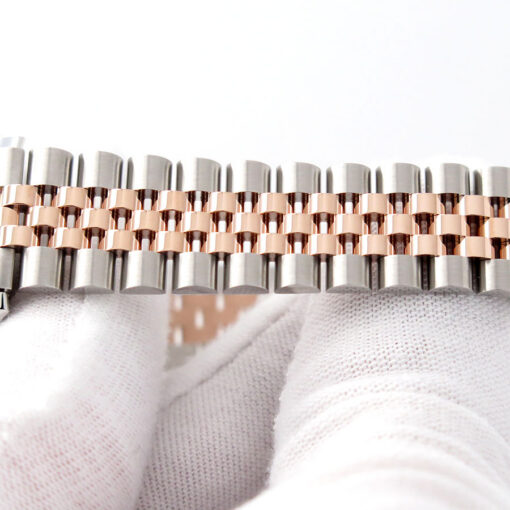 Rolex 278271 Datejust 18K/SS with Rose Roman Dial on Jubilee - Image 6