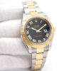 Rolex 116333 Datejust II 18K/SS with Black Roman Dial on Oyster