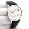 Glashutte PanoMaticLunar with Silver Dial on Leather