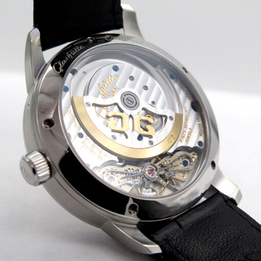 Glashutte PanoMaticLunar with Silver Dial on Leather - Image 4
