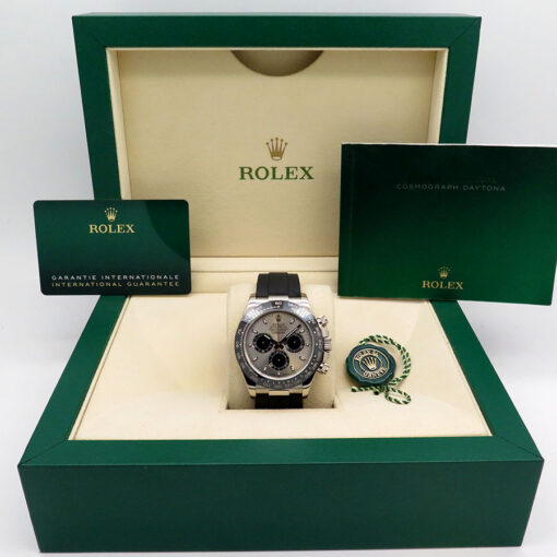 Rolex 116519LN Cosmograph Daytona 18K White Gold with Steel Dial - Image 2