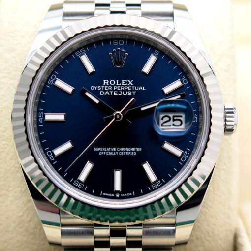 Rolex 126334 Datejust 41 with Blue Stick Dial on Jubilee - Image 3