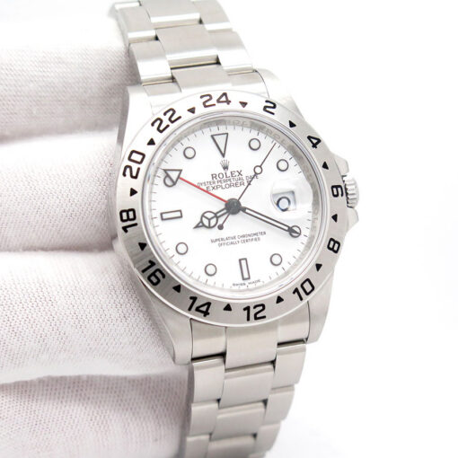 Rolex 16570 Explorer II with White Dial and 3186 Movement