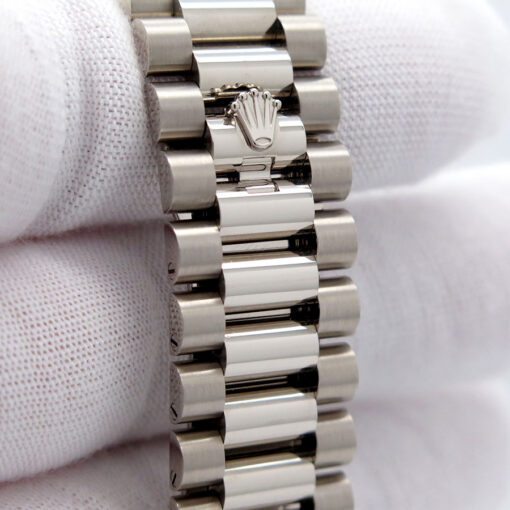 Rolex 228239 Day Date 40 18K White Gold with Meteorite Baguette Diamond Dial - Image 8
