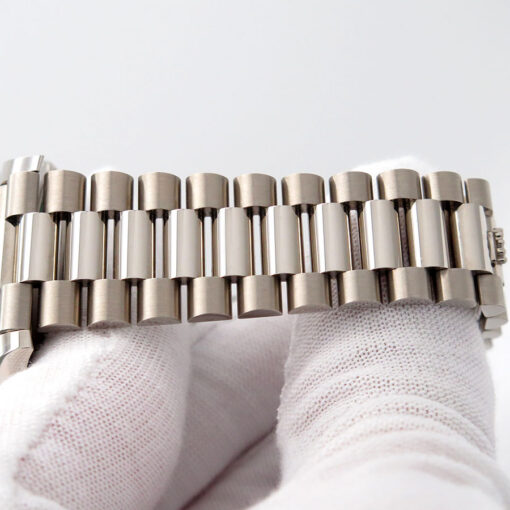 Rolex 228239 Day Date 40 18K White Gold with Meteorite Baguette Diamond Dial - Image 9