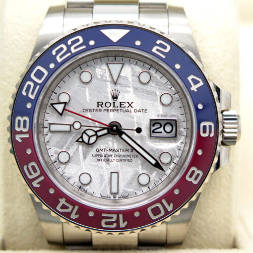 Rolex 126719BLRO GMT Master II 18K White Gold with Meteorite Dial - Image 3