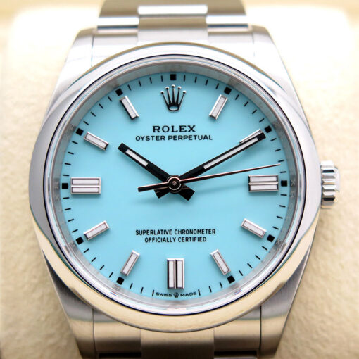 Rolex 126000 Oyster Perpetual with Turquoise Dial - Image 3