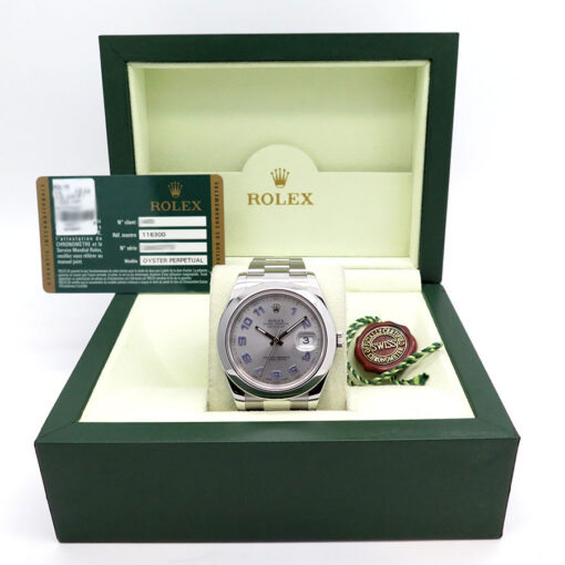 Alternative view of Rolex 116300 Datejust II with Rhodium Arabic Dial