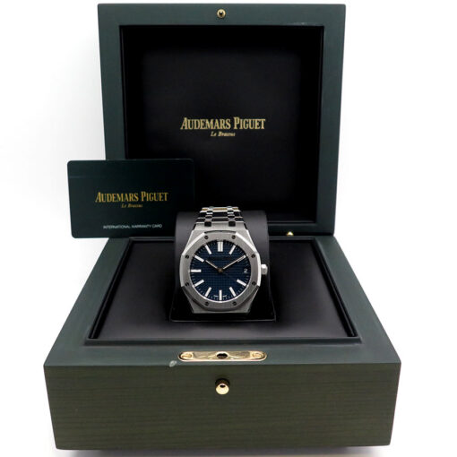 Alternative view of Audemars Piguet 15510ST Royal Oak with Blue Dial