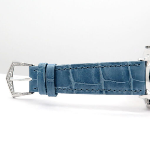 Patek Philippe 7130G World Time 18K White Gold 36mm with Blue Dial and Diamond Bezel - Image 8
