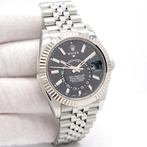 Rolex 326934 Skydweller with Black Dial on Jubilee