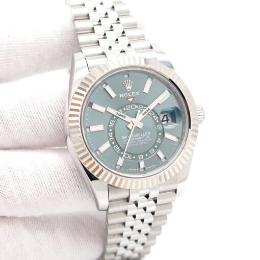 Rolex 336934 Skydweller with Mint Green Dial on Jubilee
