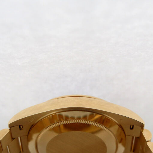 Rolex 228238 Day Date 40 18K Yellow Gold with Black Onyx Diamond Baguette Dial - Image 5