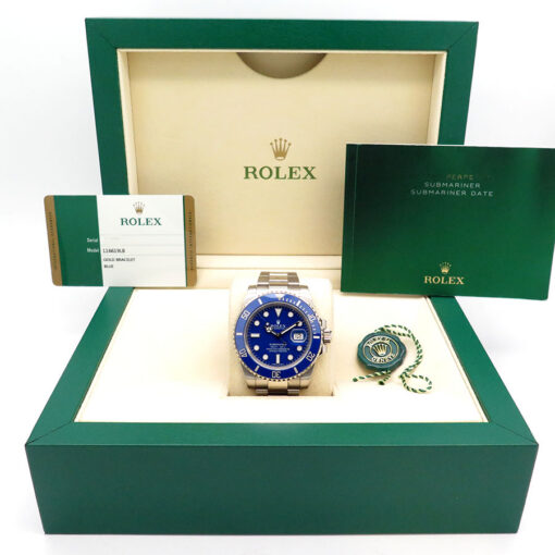 Alternative view of Rolex 116619LB Submariner 18K White Gold