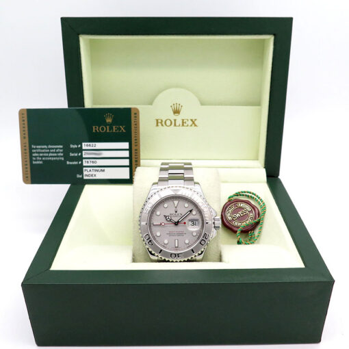 Alternative view of Rolex 16622 Yachtmaster with Platinum Dial
