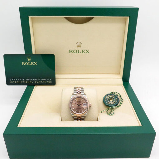 Rolex 279171 Datejust 18K/SS with Rose Stick Dial on Jubilee - Image 2