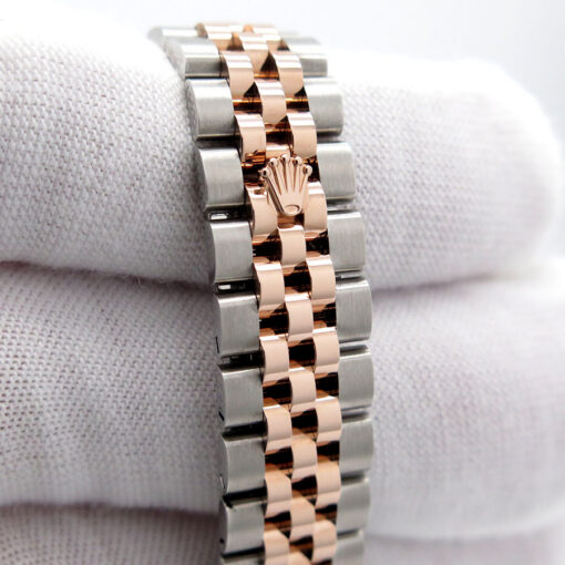 Rolex 279171 Datejust 18K/SS with Rose Stick Dial on Jubilee - Image 6