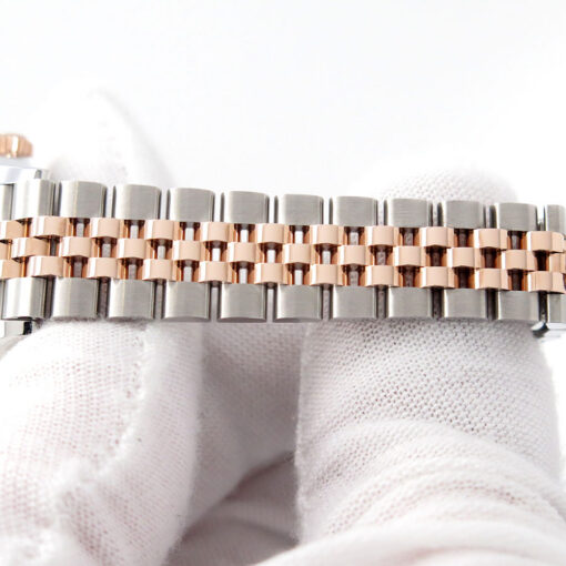 Rolex 279171 Datejust 18K/SS with Rose Stick Dial on Jubilee - Image 7