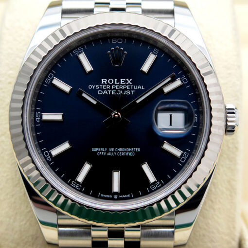 Rolex 126334 Datejust 41 with Blue Stick Dial on Jubilee - Image 3