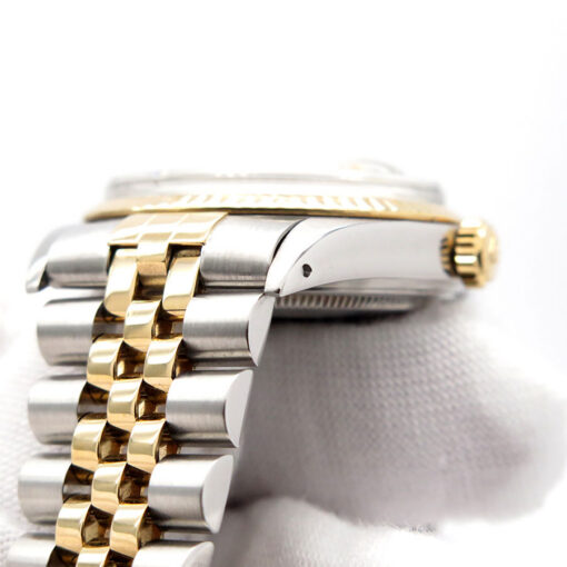 Rolex 16013 Datejust 18K/SS with Champagne Stick Dial on Jubilee - Image 8