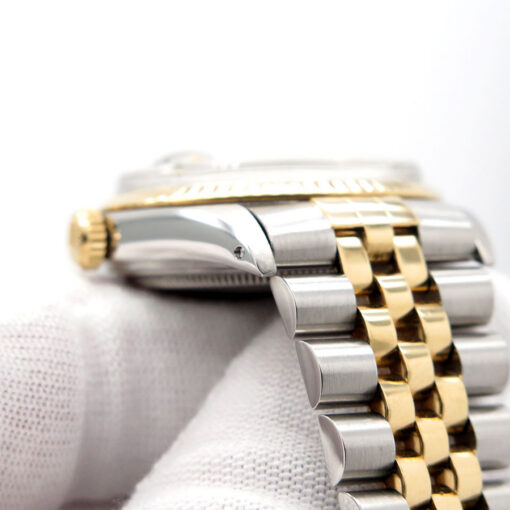Rolex 16013 Datejust 18K/SS with Champagne Stick Dial on Jubilee - Image 7