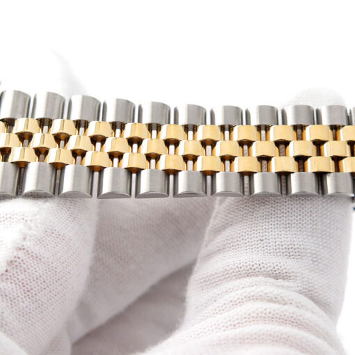Rolex 16263 Datejust 18K/SS Turn-O-Graph with Ivory Pyramid Roman Dial on Jubilee - Image 10