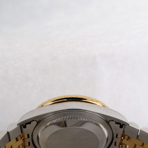Rolex 16263 Datejust 18K/SS Turn-O-Graph with Ivory Pyramid Roman Dial on Jubilee - Image 5