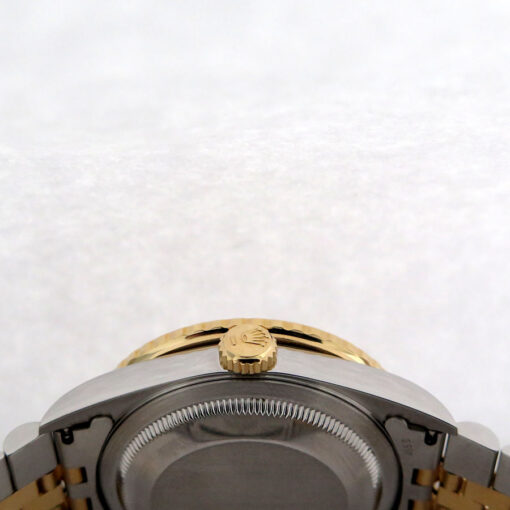 Rolex 16263 Datejust 18K/SS Turn-O-Graph with Ivory Pyramid Roman Dial on Jubilee - Image 4